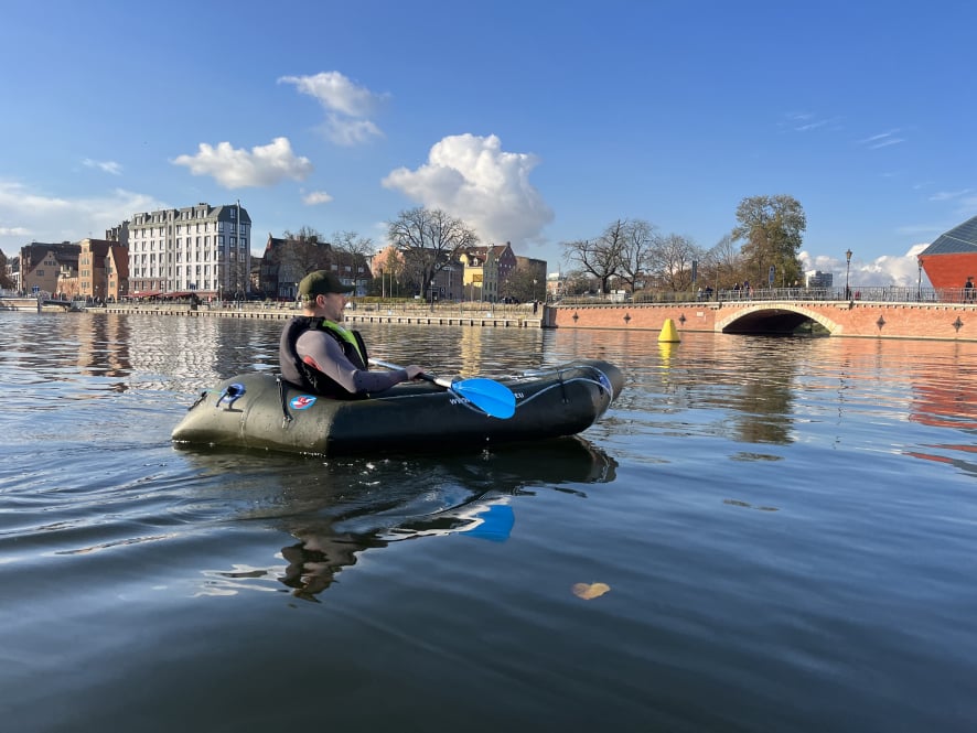 Yapokraft packraft na rzece